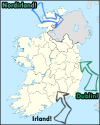 Karta över Dublin